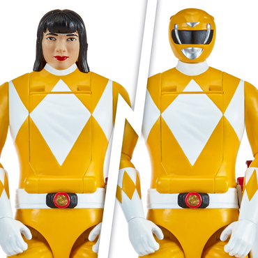 Power Rangers Figura Gira Cabeza Yellow Ranger