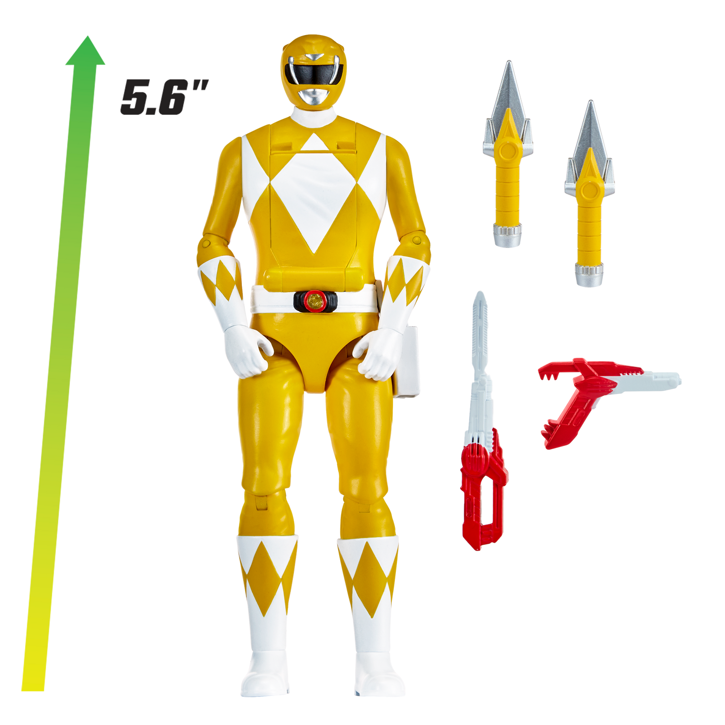 Power Rangers Figura Gira Cabeza Yellow Ranger