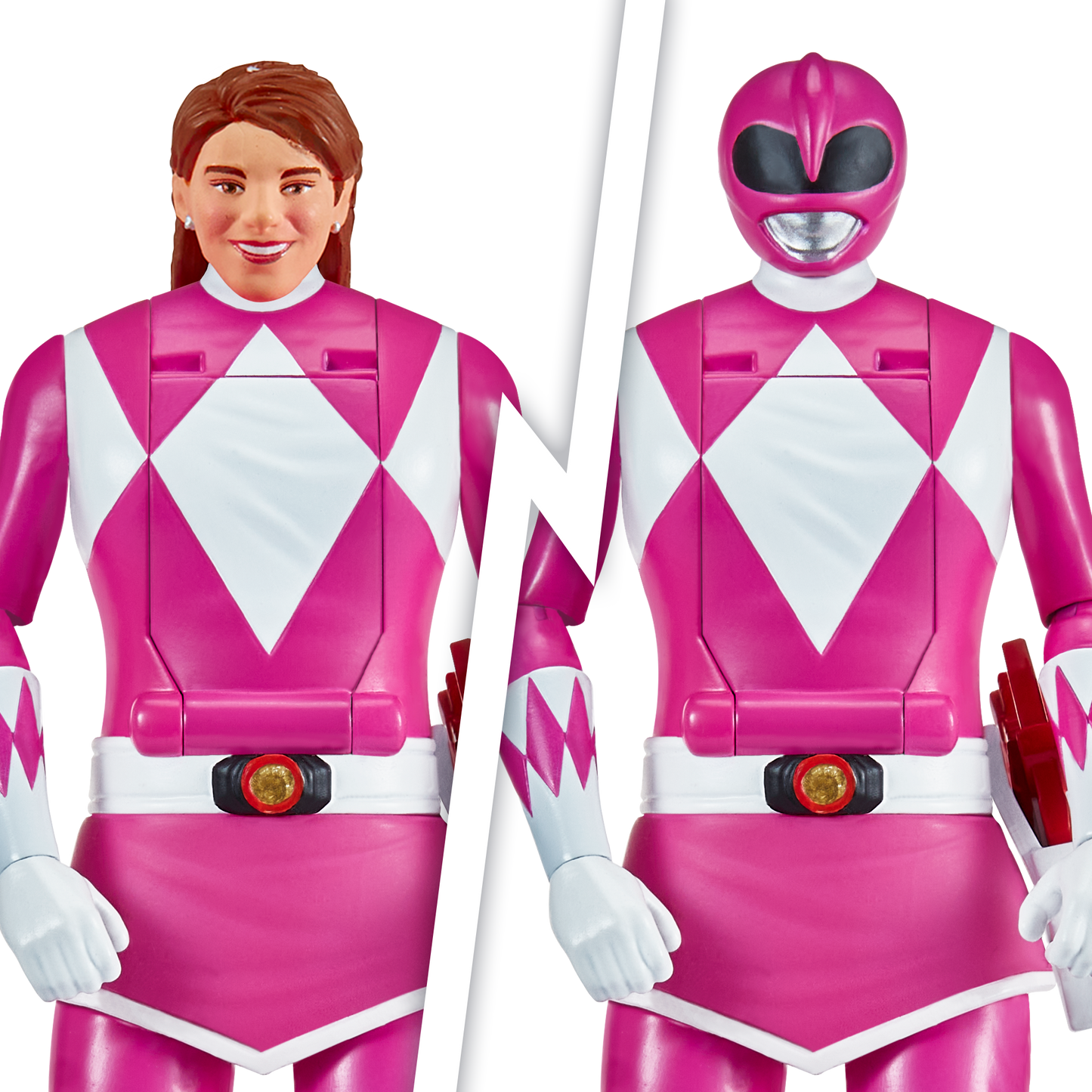 Power Rangers Figura Gira Cabeza Pink Ranger