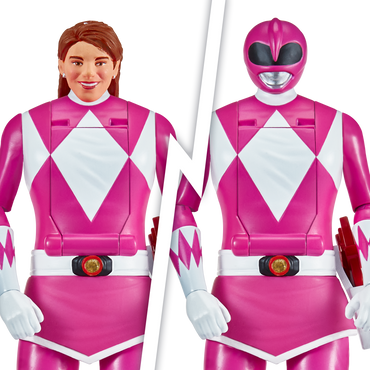 Power Rangers Figura Gira Cabeza Pink Ranger