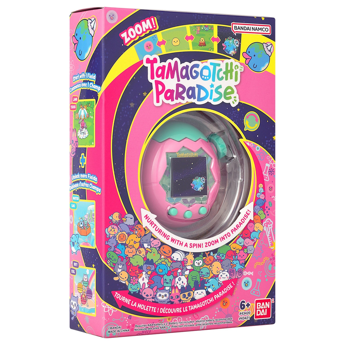 Mascota Virtual Tamagotchi Paradise De Bandai - Tierran Rosa