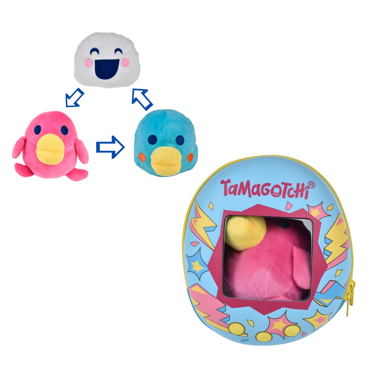 Mochila Con Peluche Compañero De Aventura Tamagotchi - Hashizotchi