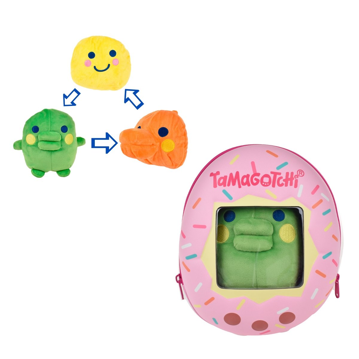 Mochila Con Peluche Compañero De Aventura Tamagotchi - Kuchipatchi