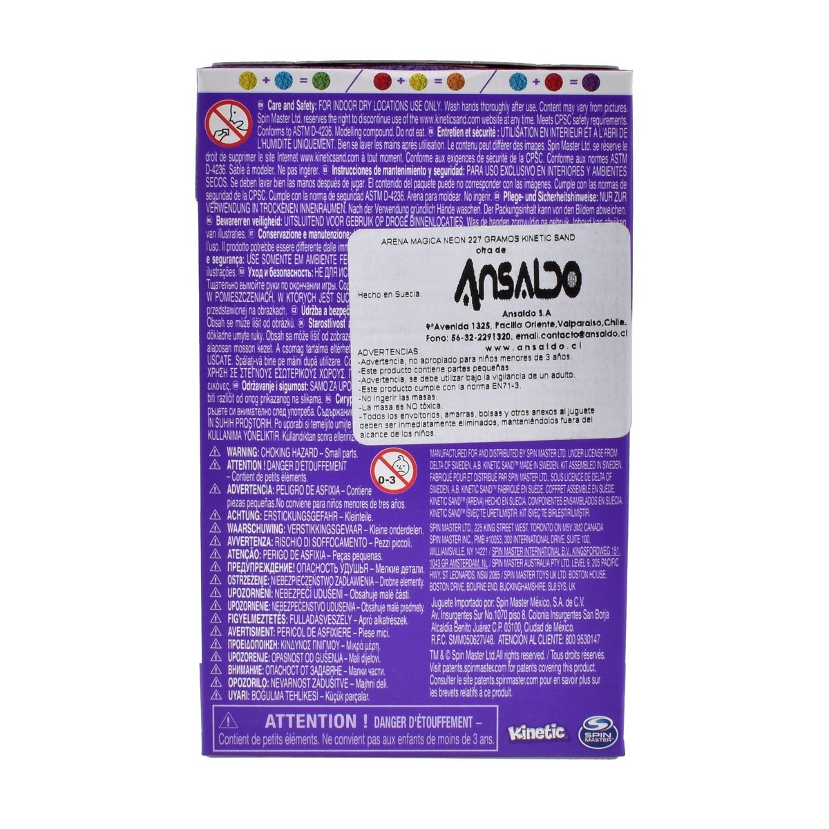 Arena Magica Neon 227 Gramos Kinetic Sand - Azul Neon