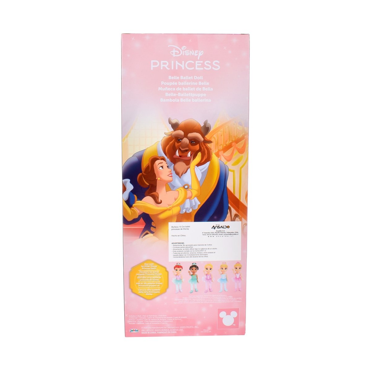 Muñeca 35 Cm Ballet Princesas De Disney - Bella
