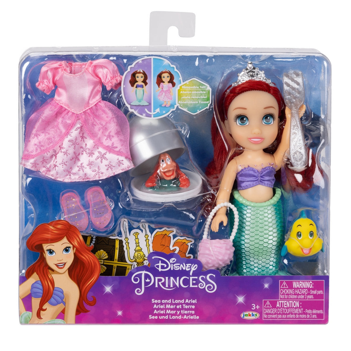 Muñeca Fashion 15 Cm Con Accesorios Princesas De Disney - Ariel