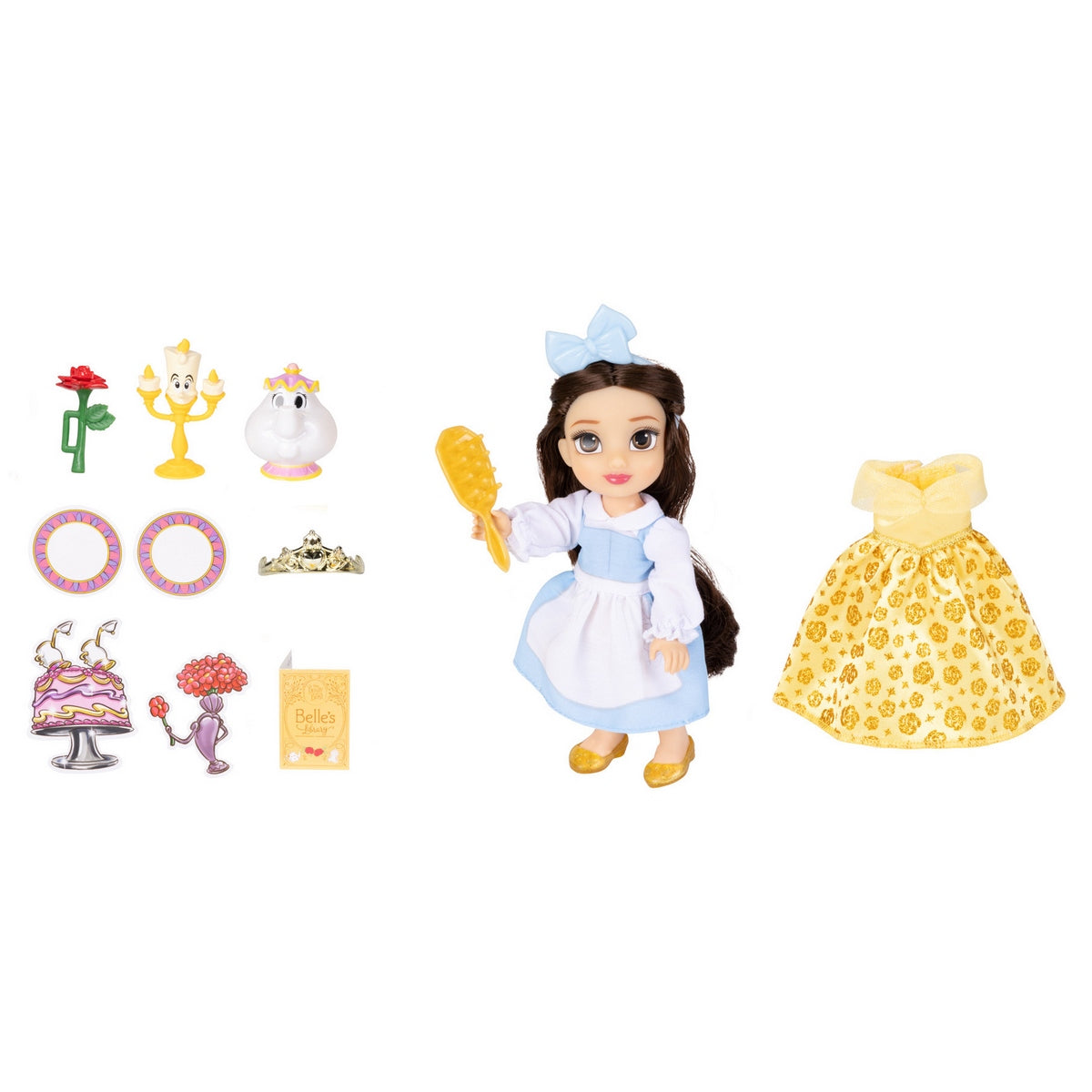 Muñeca Fashion 15 Cm Con Accesorios Princesas De Disney - Bella