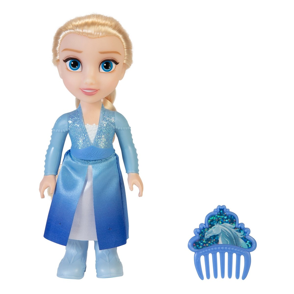 Muñeca Con Accesorios Frozen De Disney - Elsa Vestido Celeste