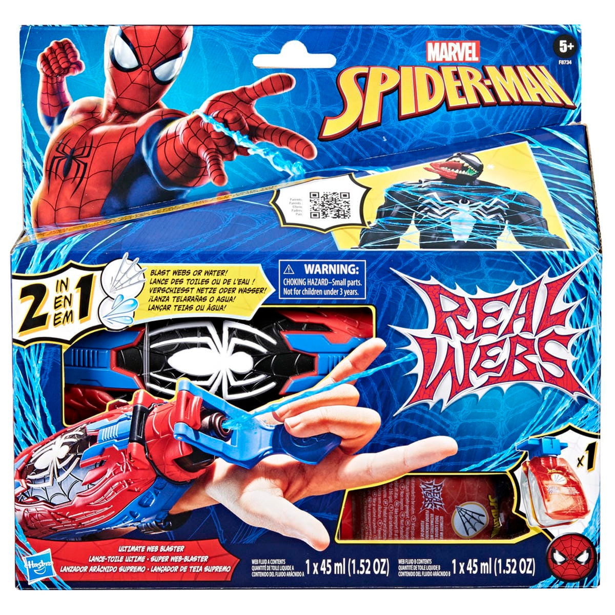 Lanzador Marvel Spider-Manreal Webs Arácnido Supremo