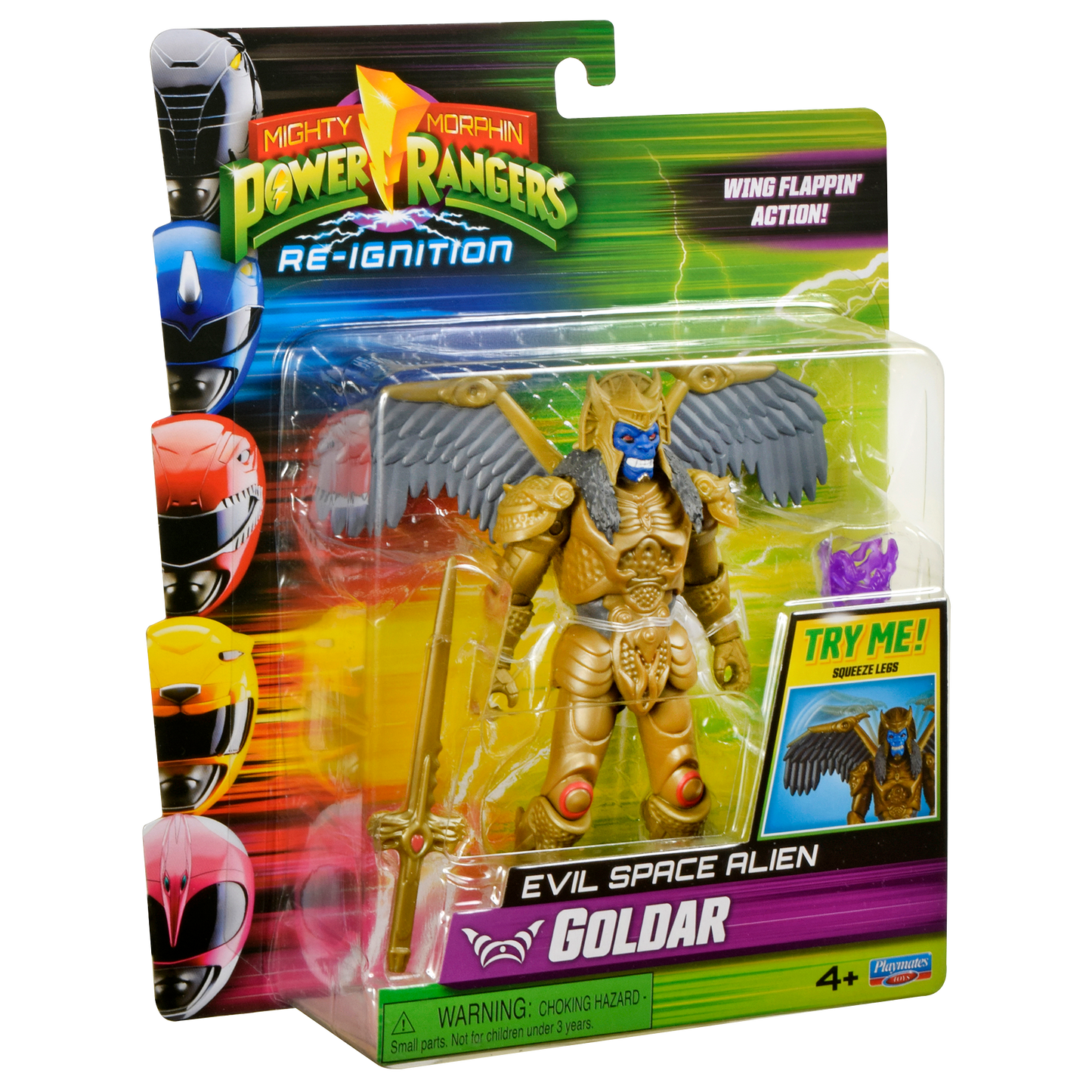 Power Rangers Figura Gira Cabeza Goldar