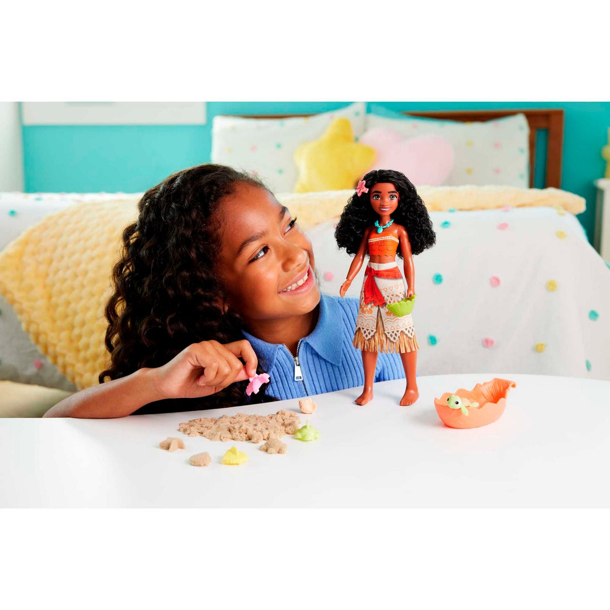 Disney Princesa Set De Juego Moana Con Tortuga Bebe