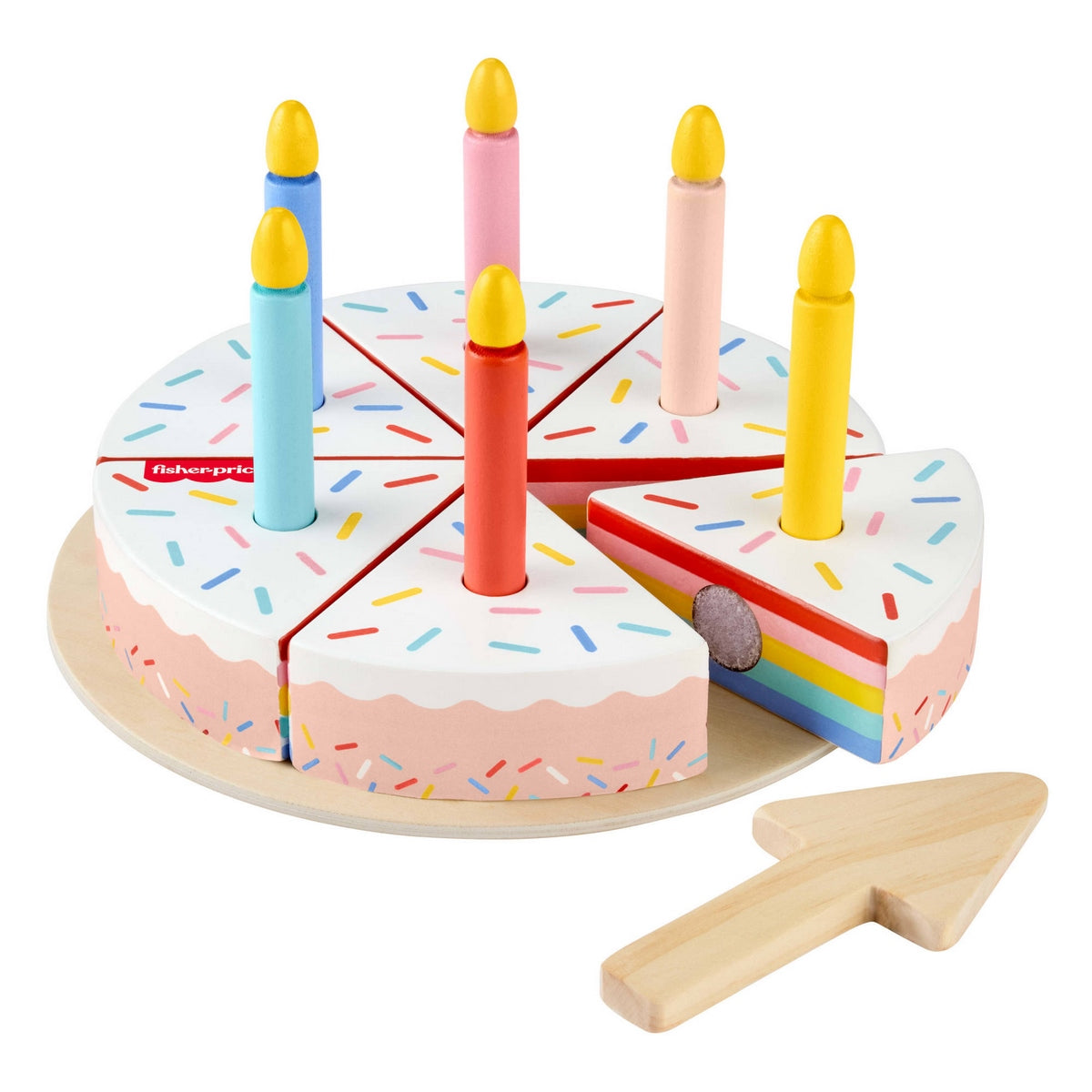 Fisher-Price Juguete Para Bebés Pastel Cumpleaños De Madera