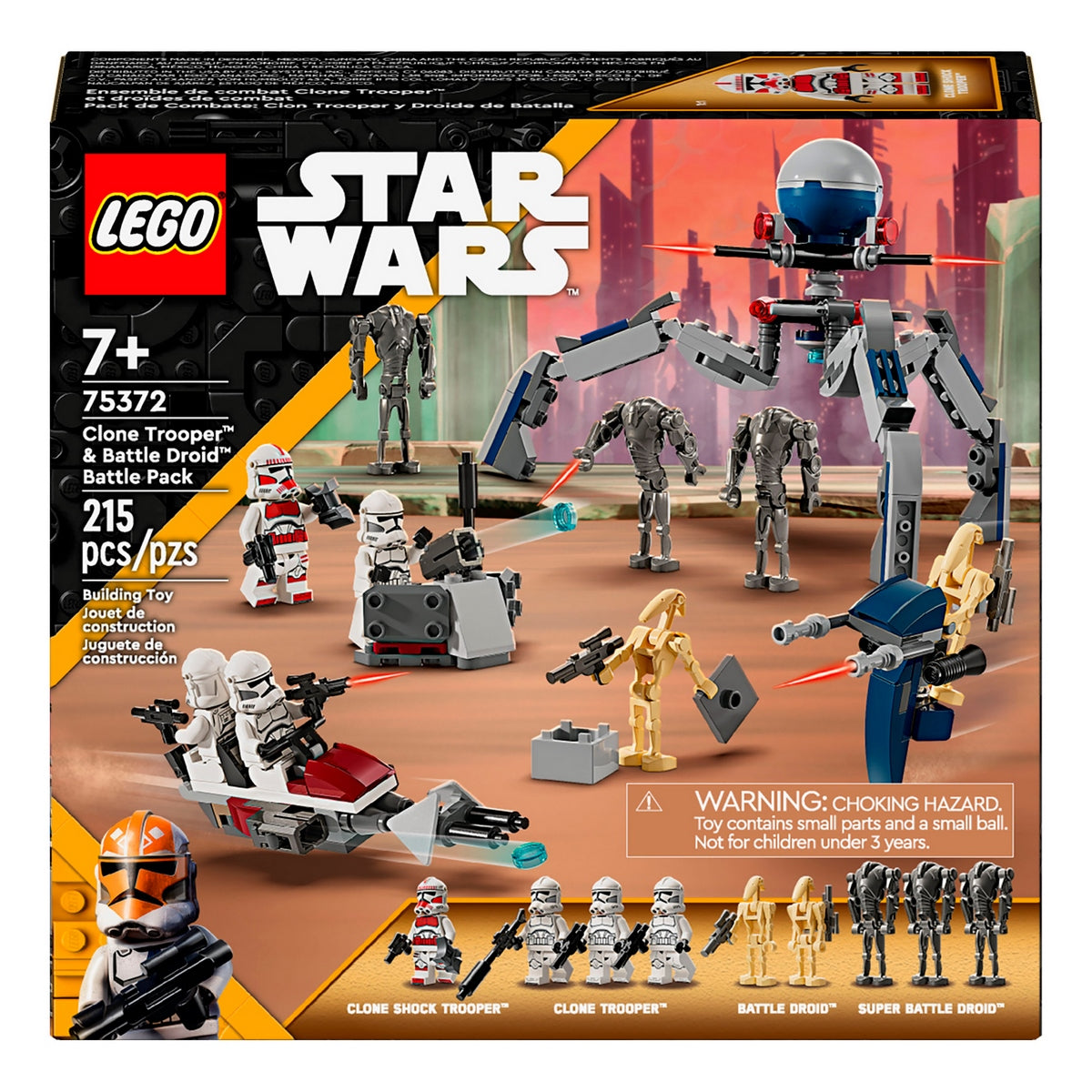Pack De Combate Clon Trooper Y Droides De Batalla Lego Star Wars