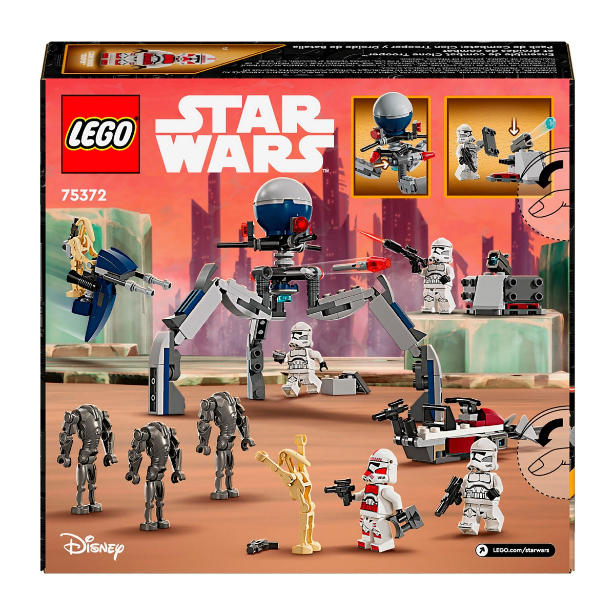 Pack De Combate Clon Trooper Y Droides De Batalla Lego Star Wars