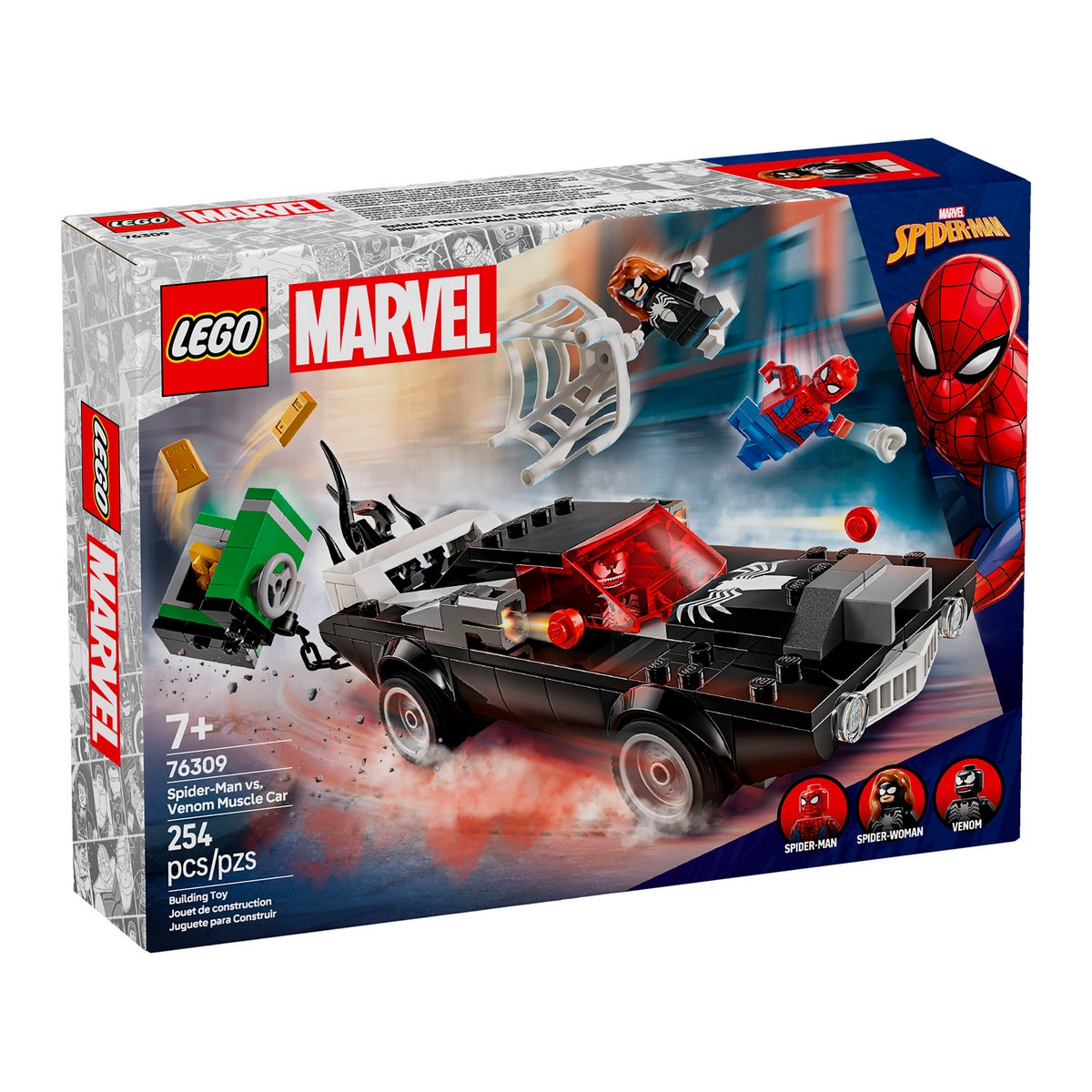 Spider-Man Vs. Coche Brutal De Venom Lego Super Heroes