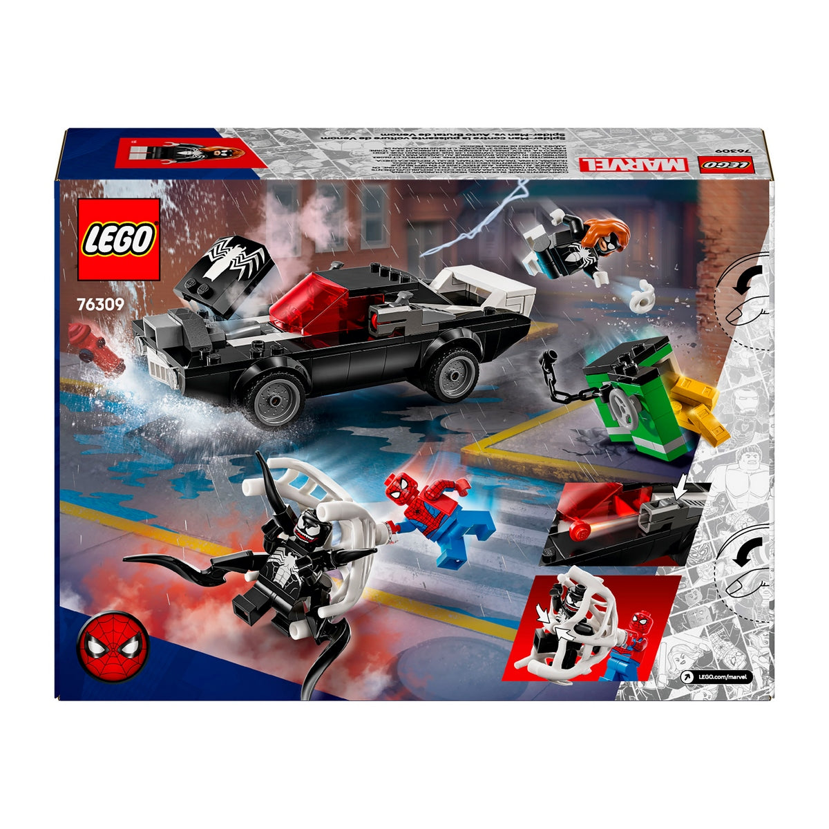 Spider-Man Vs. Coche Brutal De Venom Lego Super Heroes