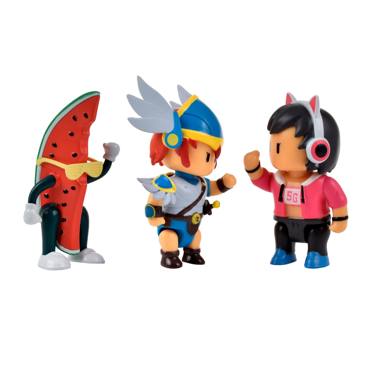 Pack 3 Figuras 8 Cms Articuladas Stumble Guys - Valkyrie