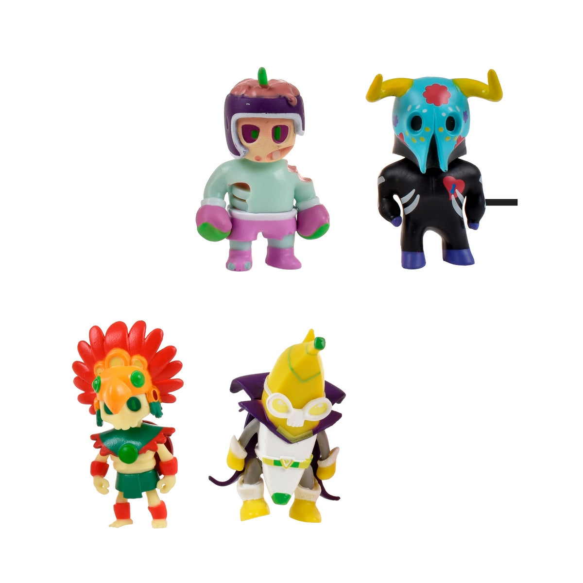 Pack De 8 Figuras 5 Cms Stumble Guys Mythic - Guardian Of El Dorado