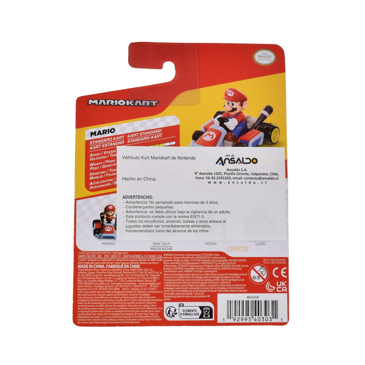 Vehiculo Kart Mariokart De Nintendo - Mario