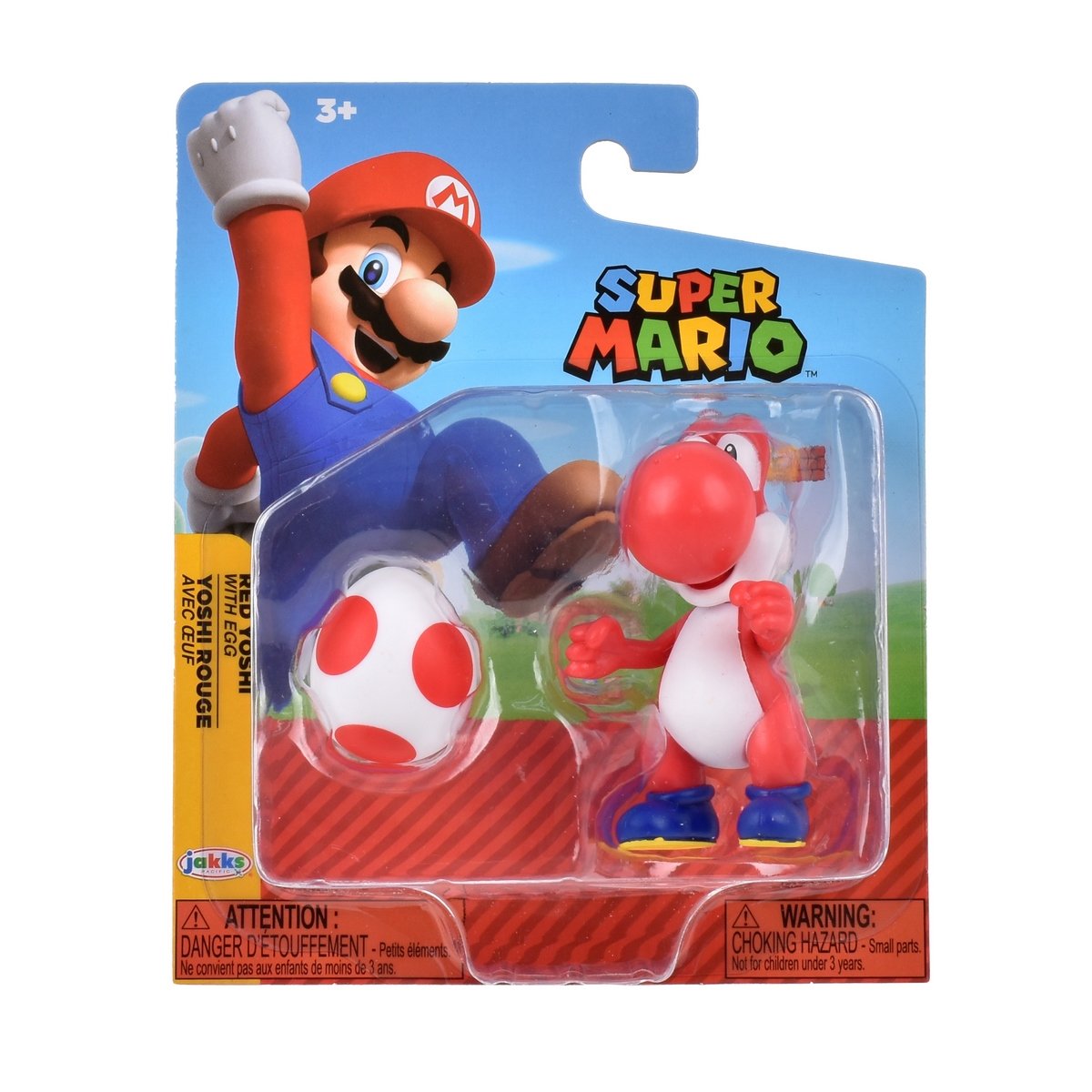 Figura 6 Cm Con Accesorio Super Mario De Nintendo - Red Yoshi