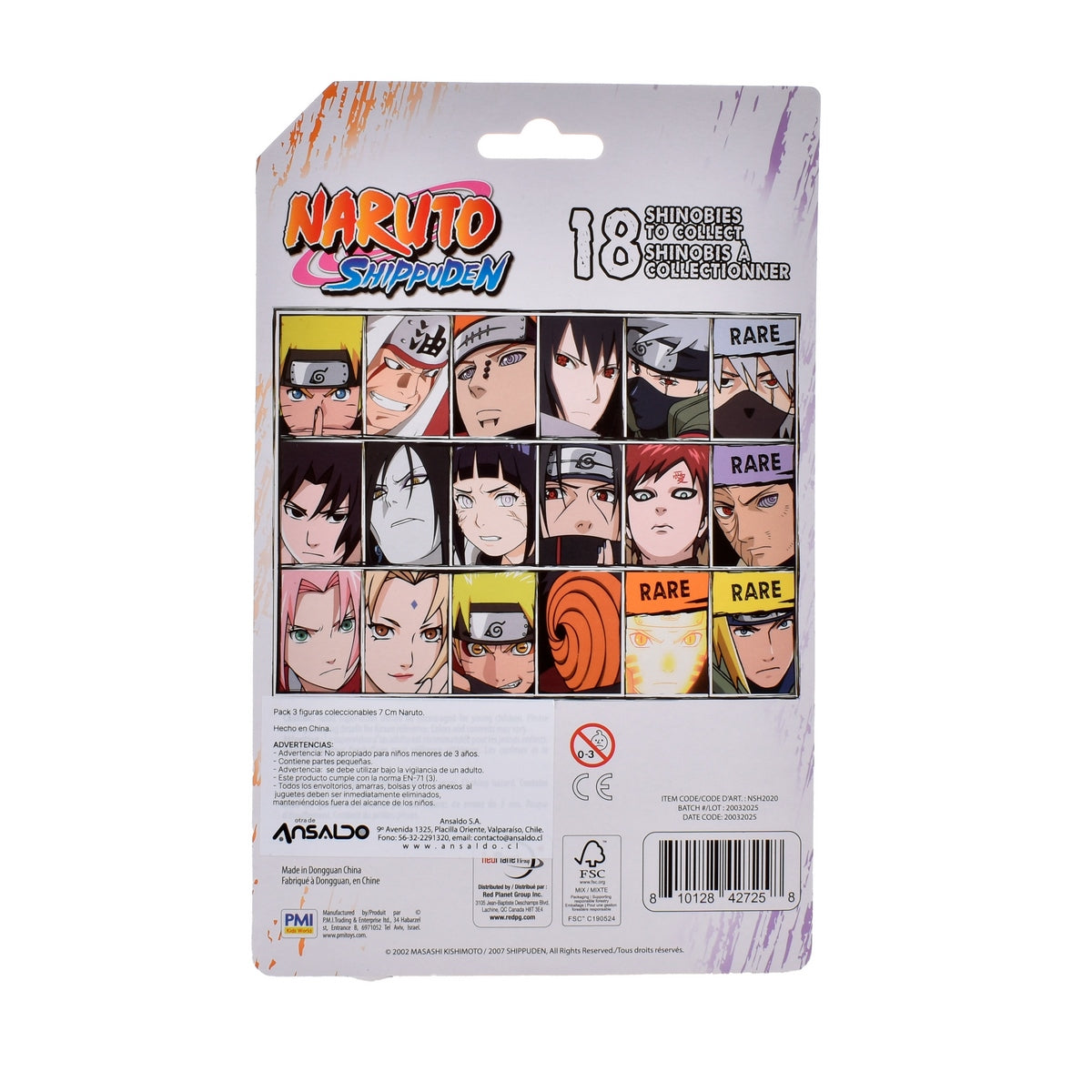 Pack 3 Figuras Coleccionables 7 Cm Naruto - Tsunade