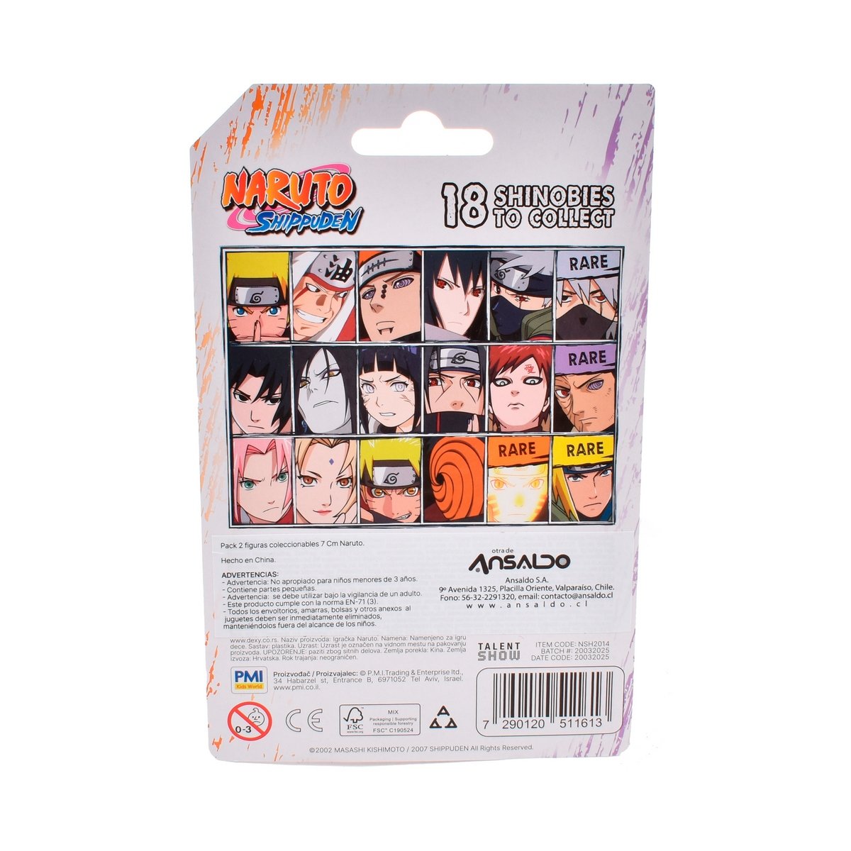 Pack 2 Figuras Coleccionables 7 Cm Naruto - Tsunade