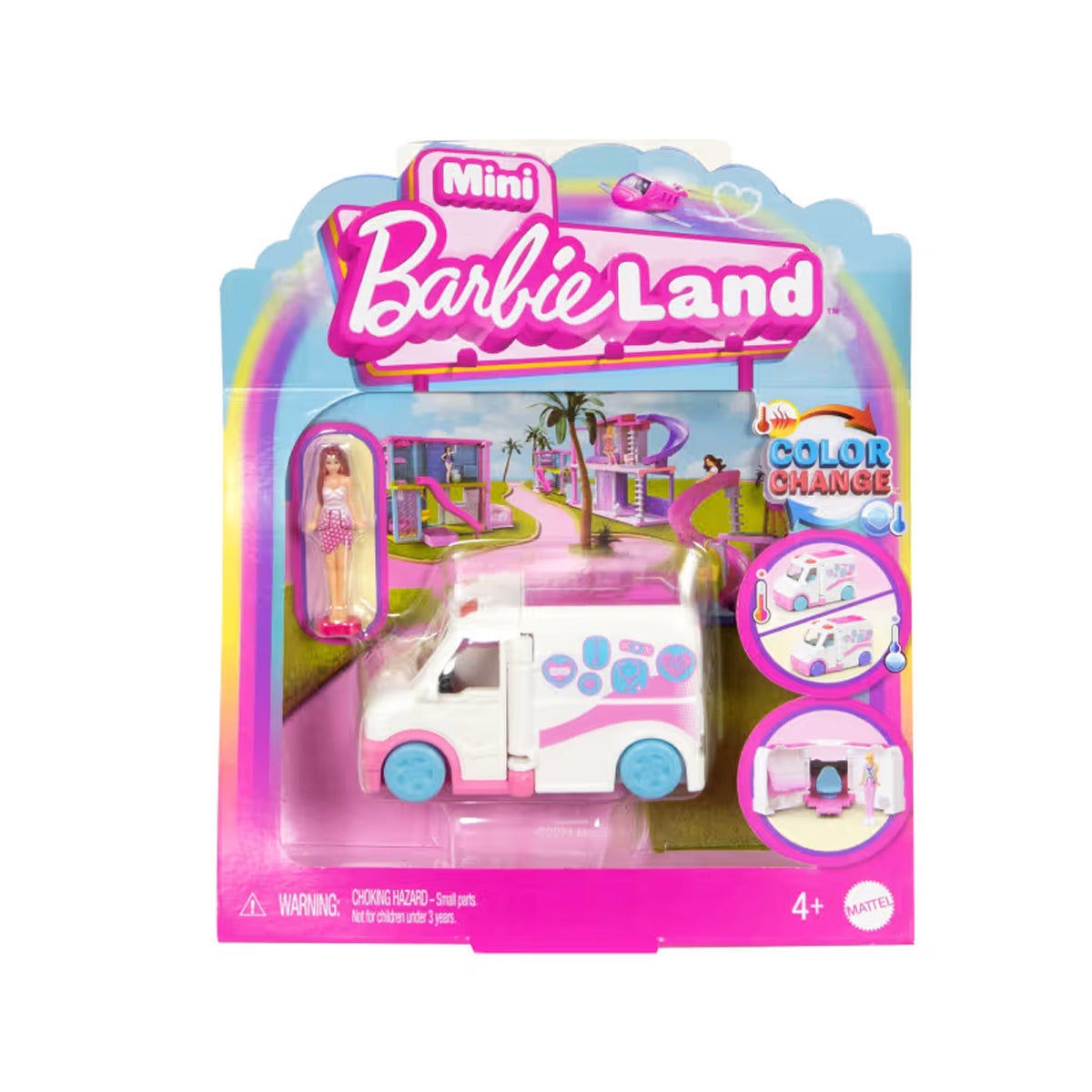 Barbie Mini Barbieland Vehiculo Para Muñecas Sorpresa - Clinica Movil