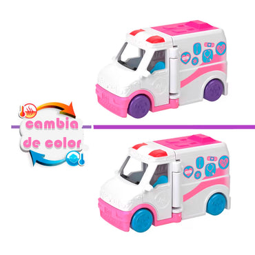 Barbie Mini Barbieland Vehiculo Para Muñecas Sorpresa - Clinica Movil
