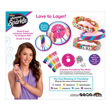 Crazyart Kit Para Hacer Pulseras Con Letras