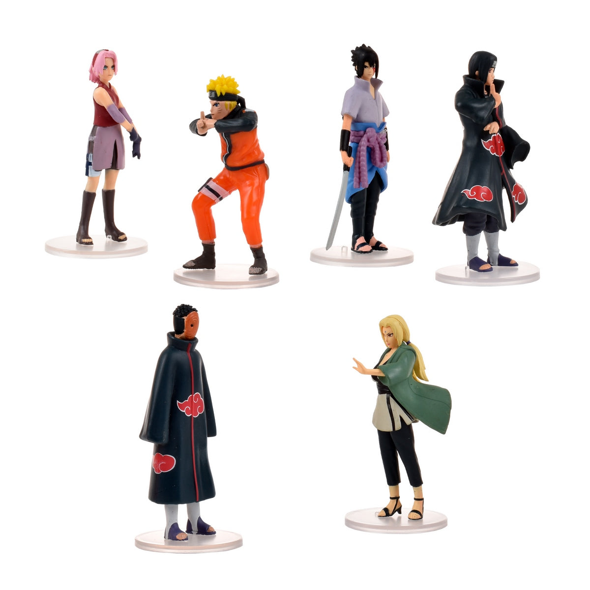 Pack 5 Figuras Coleccionables 7 Cm Naruto - Itachi