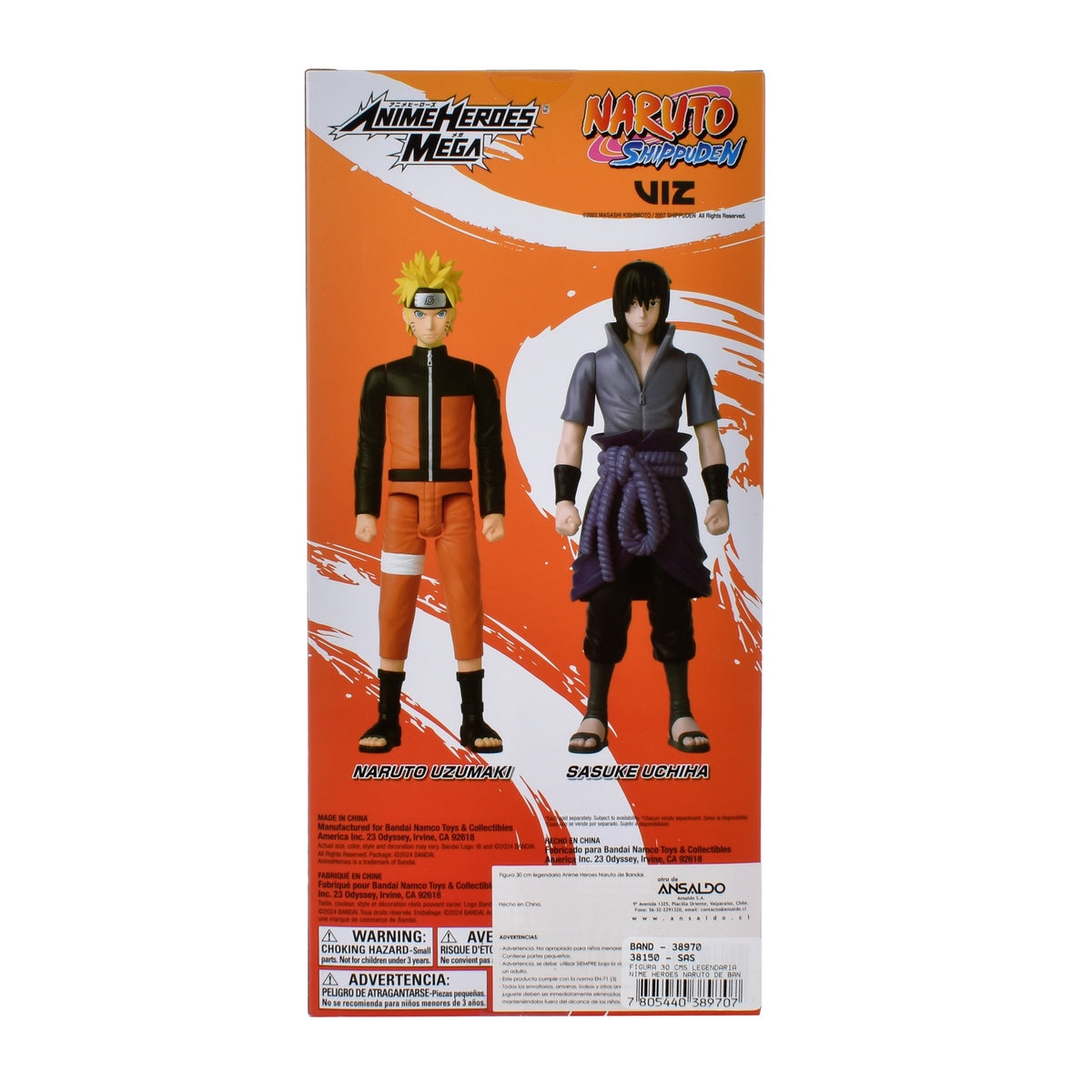 Figura 30 Cms Legendaria Anime Heroes Naruto De Bandai - Naruto Uzumaki