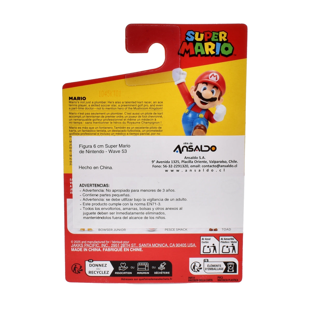 Figuras 6 cm Super Mario de Nintendo Wave 53 - Mario