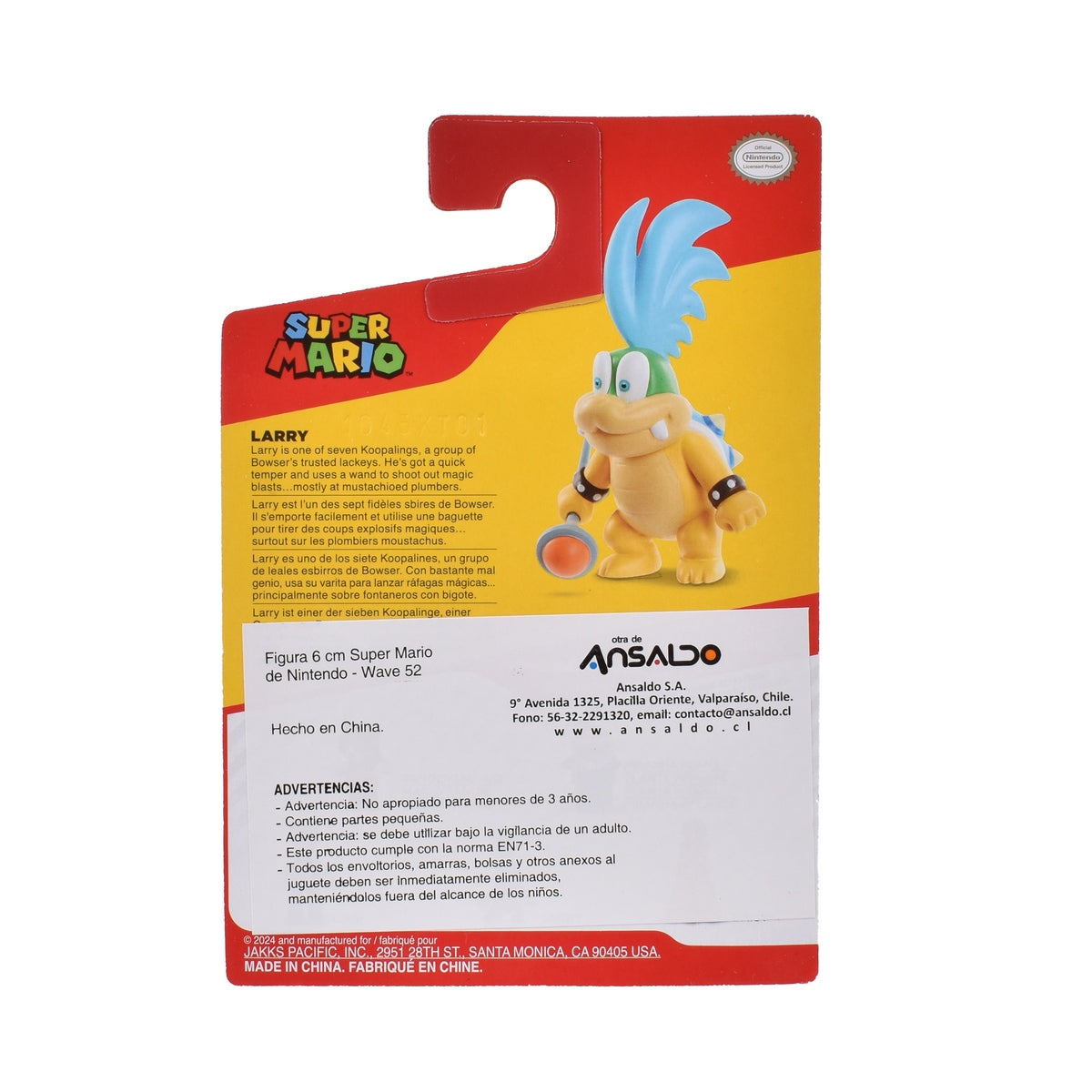 Figuras 6 Cm Super Mario De Nintendo Wave 54 - Larry