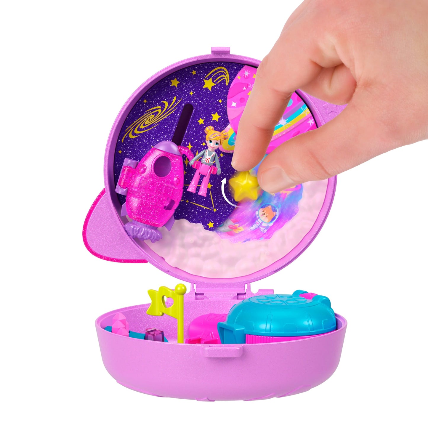 Polly Pocket Set De Juego Mundo De Compactos De Polly - Compacto De Planeta Polly