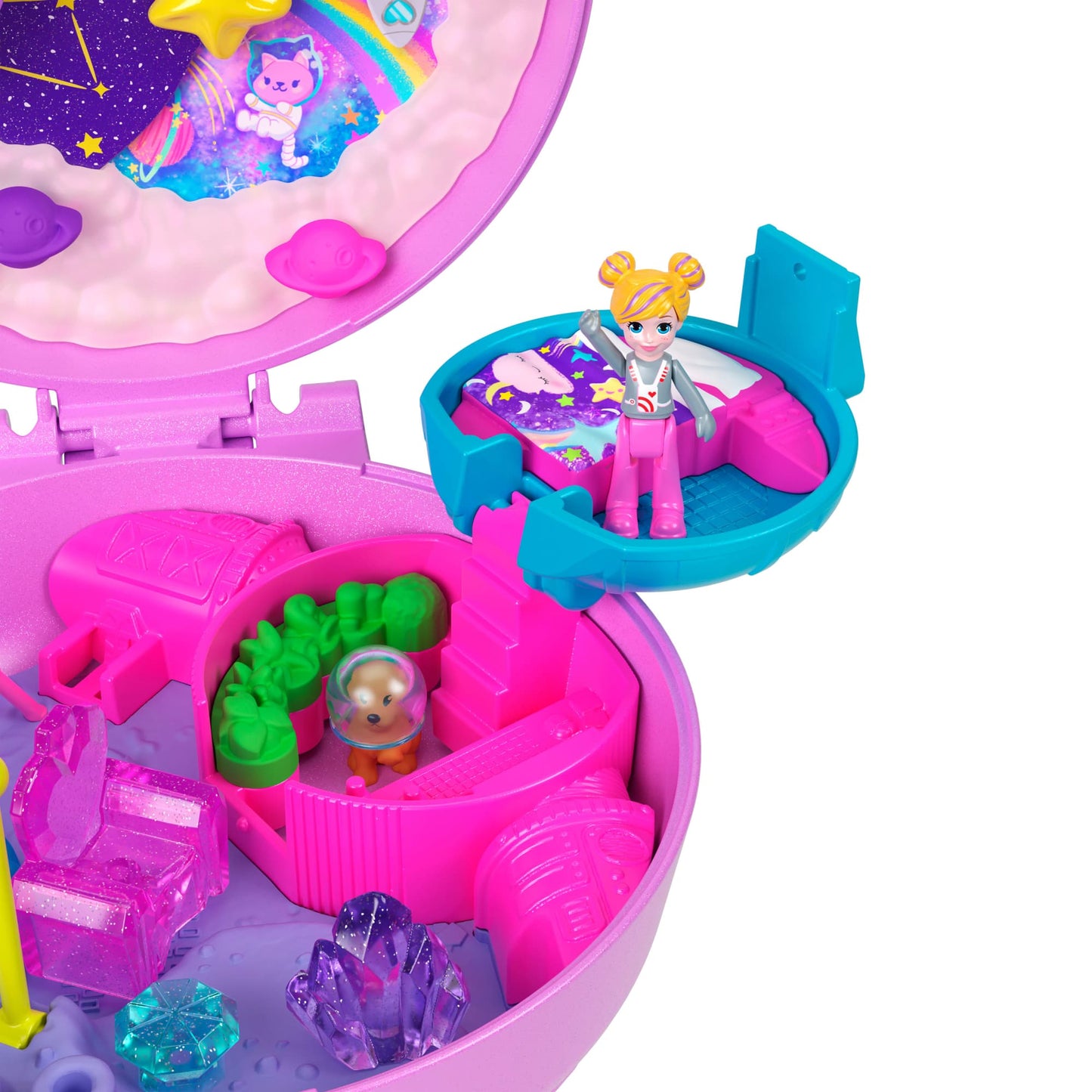 Polly Pocket Set De Juego Mundo De Compactos De Polly - Compacto De Planeta Polly
