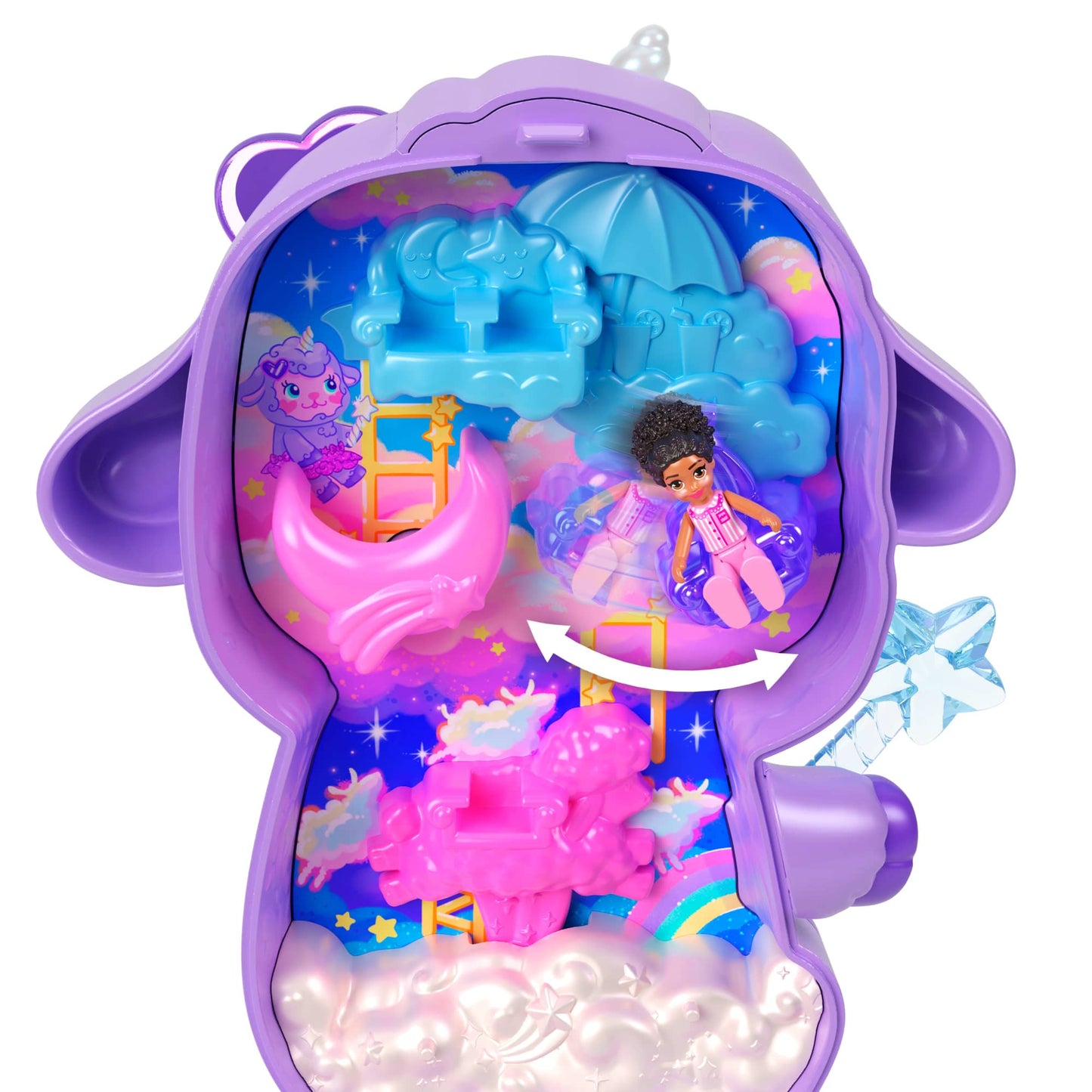 Polly Pocket Set De Juego Mundo De Compactos De Polly - Compacto Mundo De Ensueño