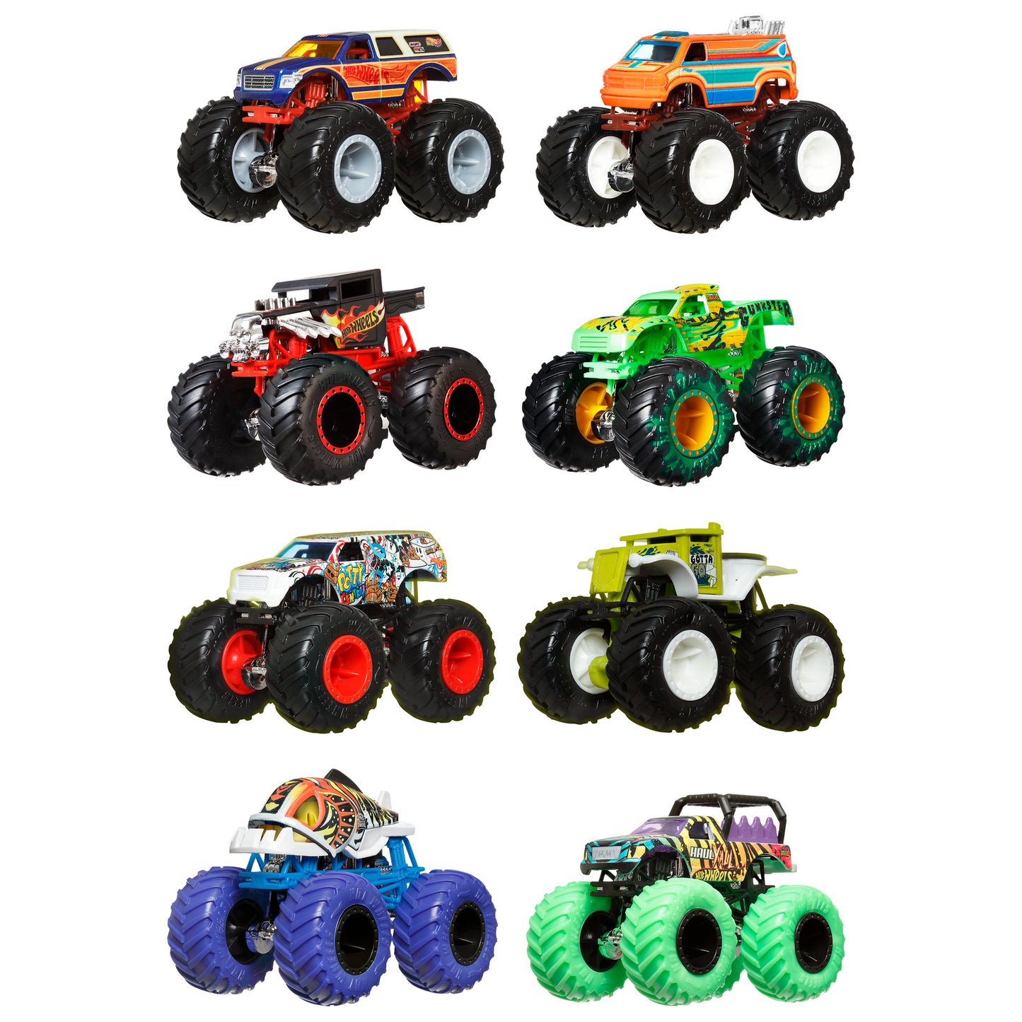 Hot Wheels Monster Trucks Escala 1:64 - Ramblin Wrecker Vs Totaled