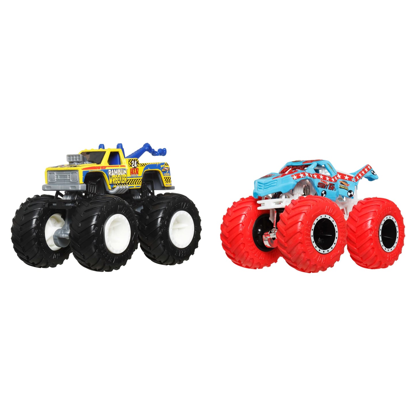 Hot Wheels Monster Trucks Escala 1:64 - Ramblin Wrecker Vs Totaled