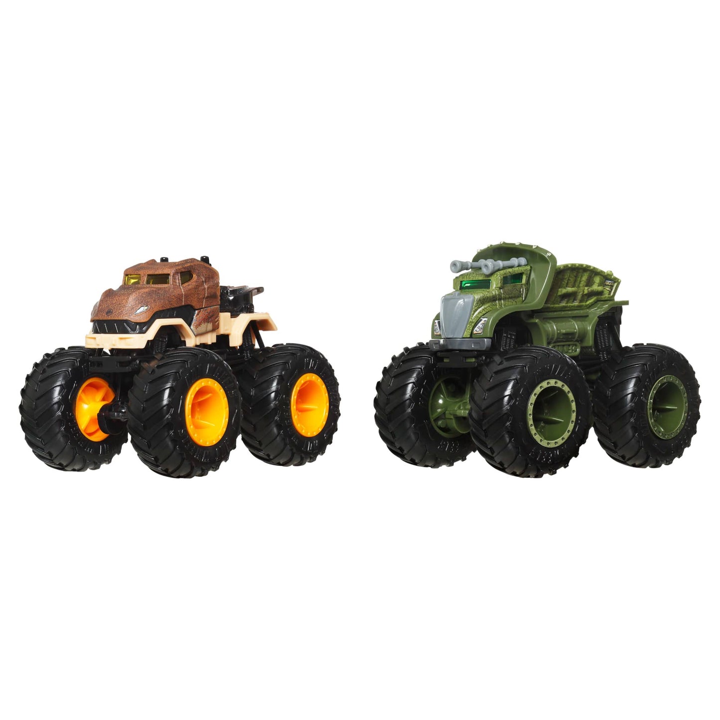 Hot Wheels Monster Trucks Escala 1:64 - Tyrannosaurus Rex Vs Triceratops