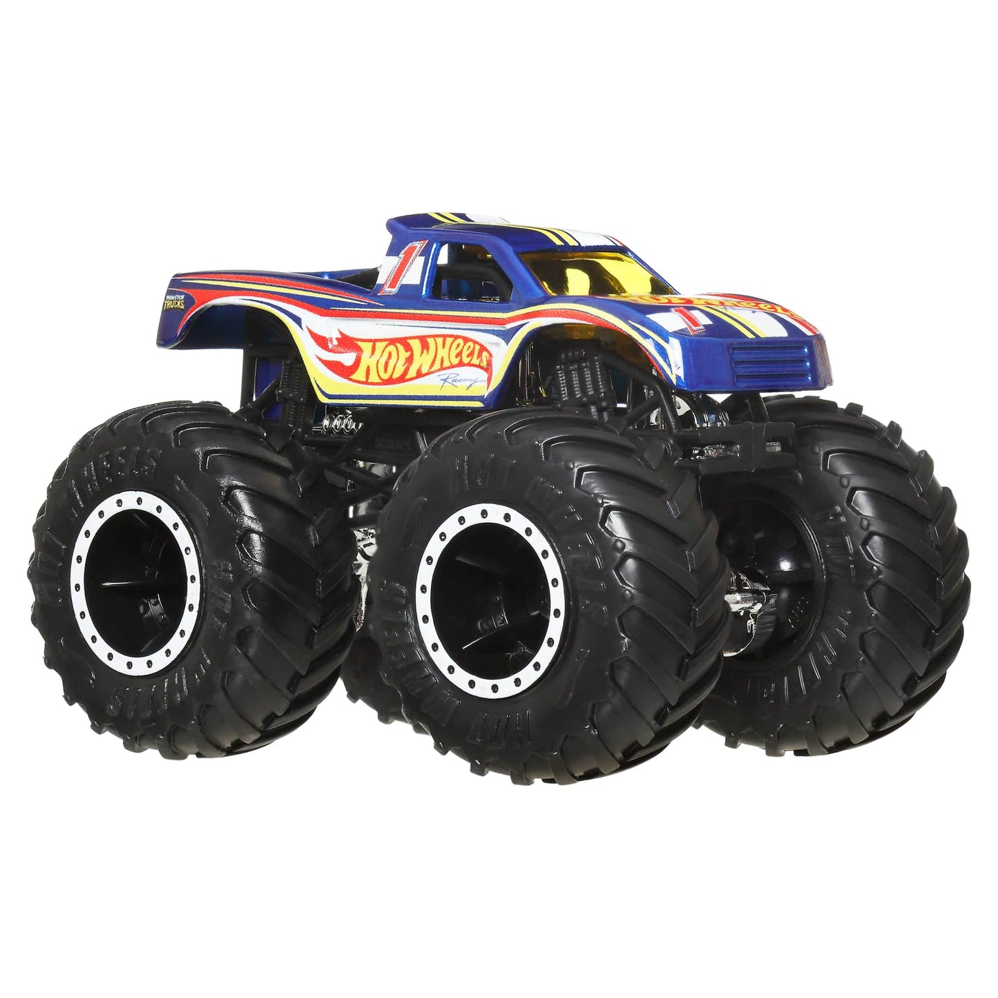 Hot Wheels Monster Trucks Escala 1:64 - Hot Wheels Racing #1 Vs Hot Wheels Racing #4