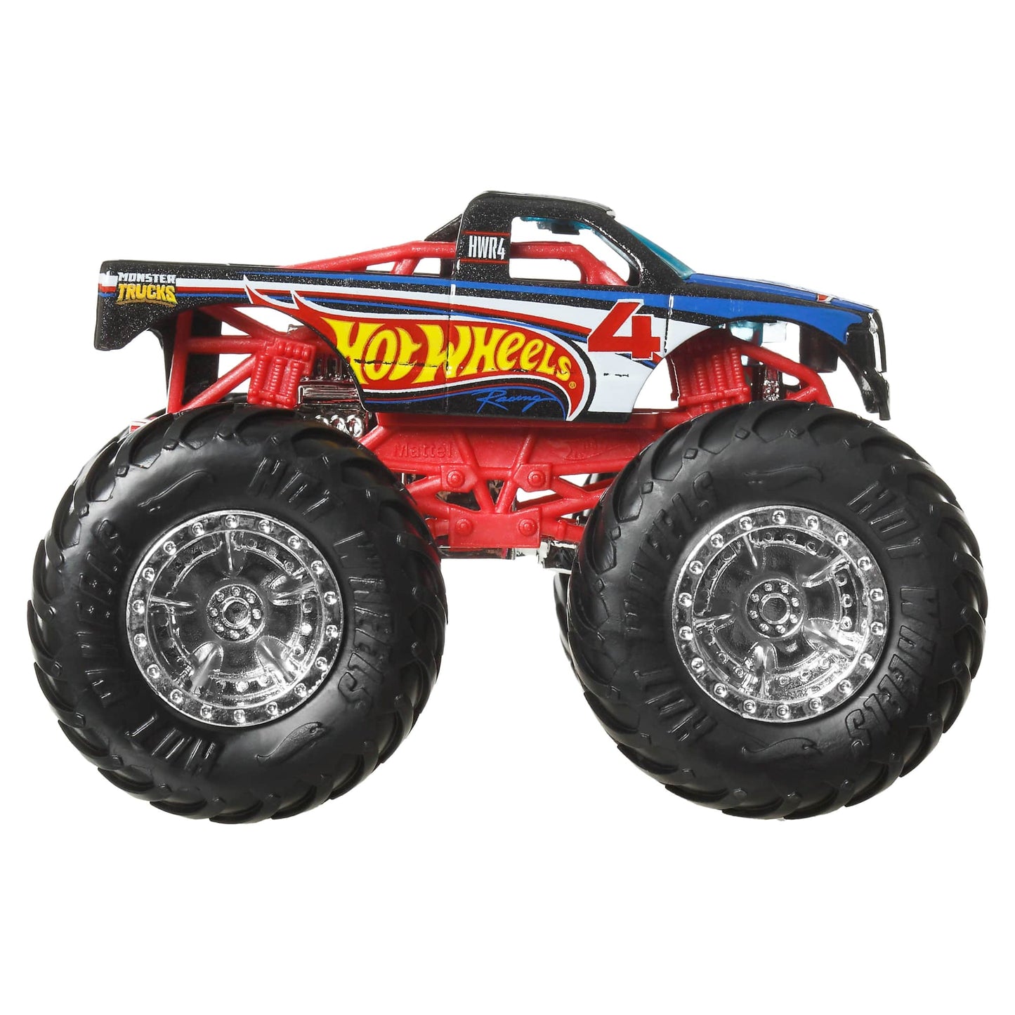 Hot Wheels Monster Trucks Escala 1:64 - Hot Wheels Racing #1 Vs Hot Wheels Racing #4