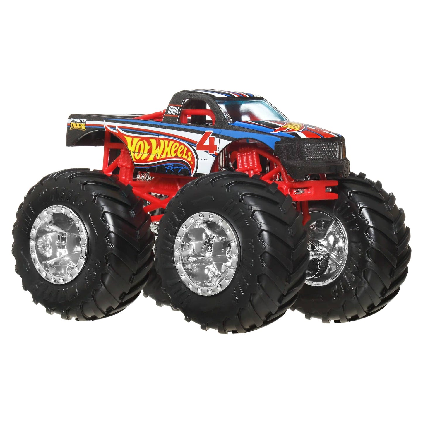 Hot Wheels Monster Trucks Escala 1:64 - Hot Wheels Racing #1 Vs Hot Wheels Racing #4