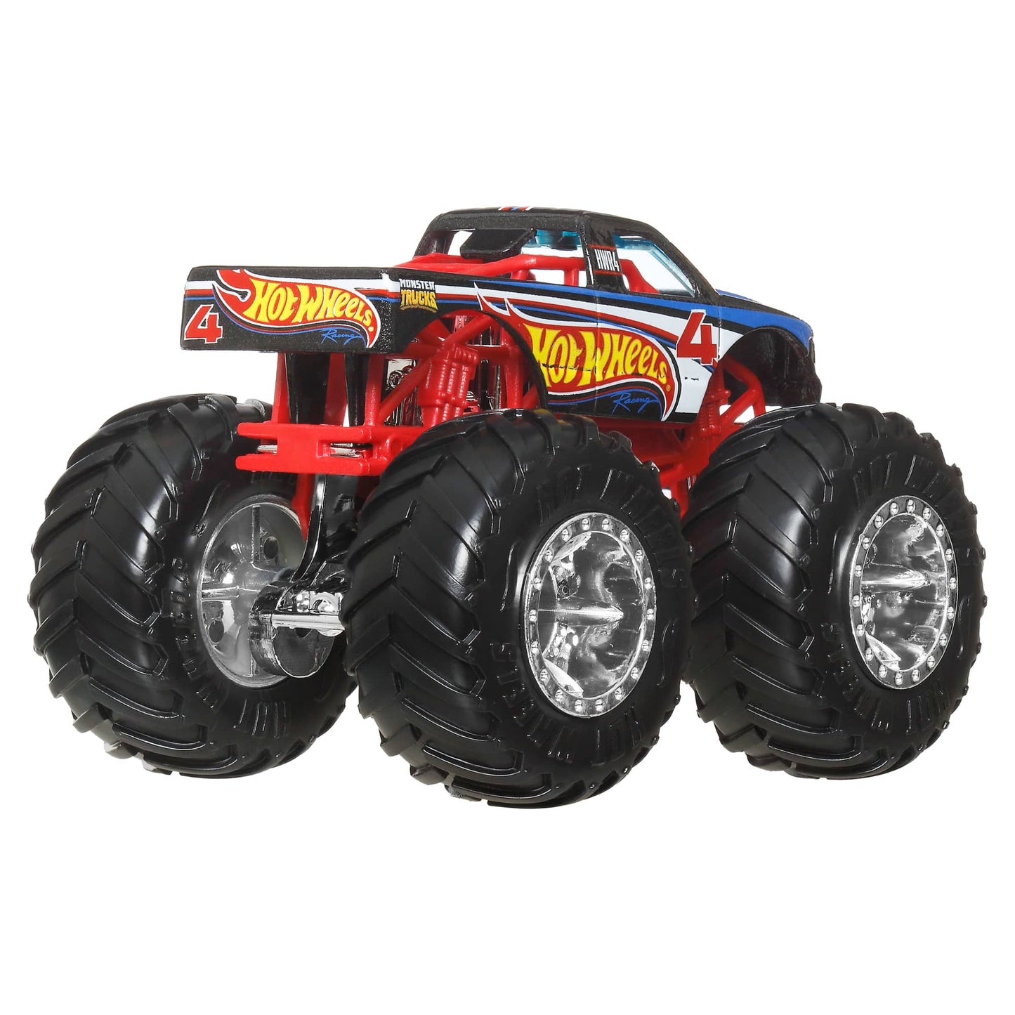 Hot Wheels Monster Trucks Escala 1:64 - Hot Wheels Racing #1 Vs Hot Wheels Racing #4