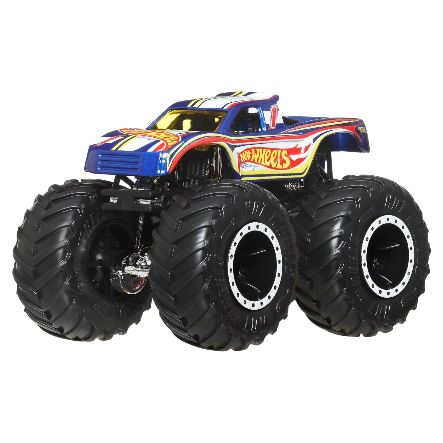 Hot Wheels Monster Trucks Escala 1:64 - Hot Wheels Racing #1 Vs Hot Wheels Racing #4