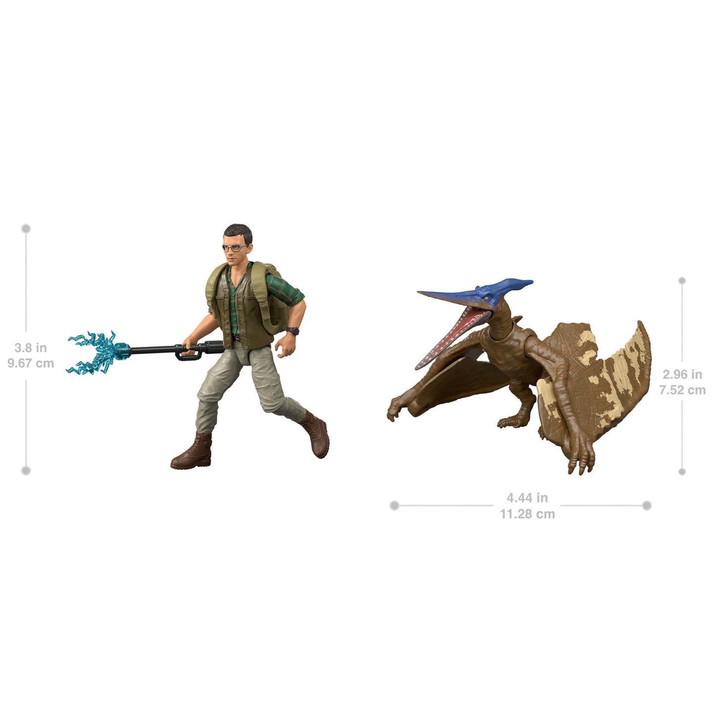 Jurassic World Rebirth Paquete Con Dinosaurio Y Humano - Dr. Henry Loomis Y Pteranodon