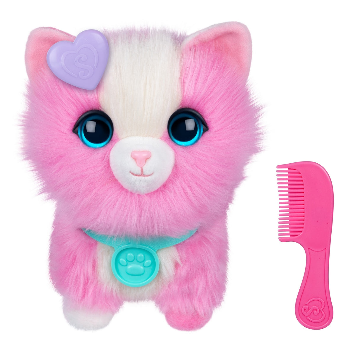 Peluche Rescatame Con Casita Y Accesorios Scruff A Luvs - Gato Rosado