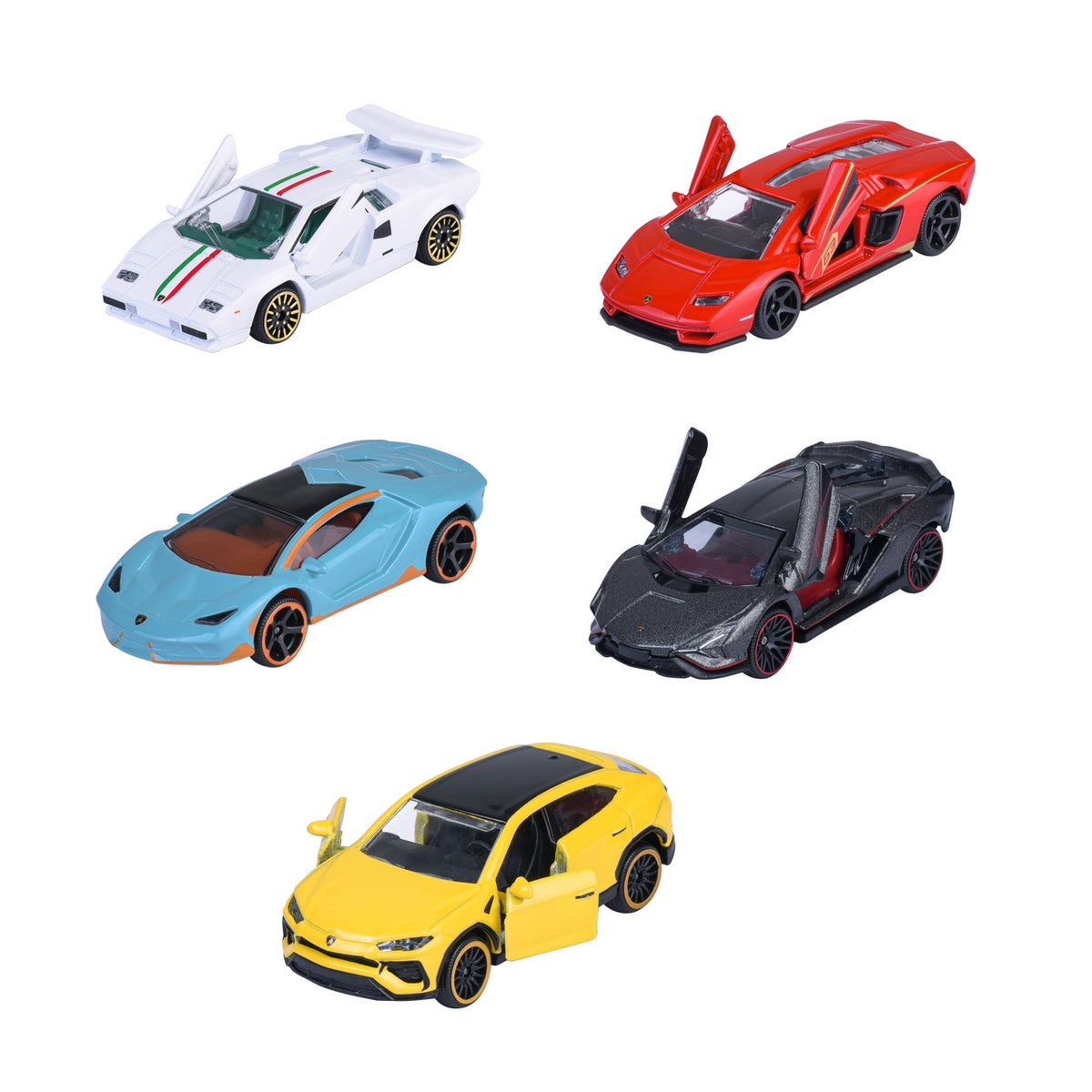 Majorette Lamborghini 5 Vahiculos Giftpack