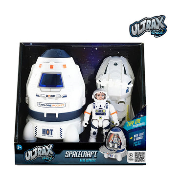 Juguete Nave Espacial Ultrax Con Luces Y Sonidos 1 Astronauta
