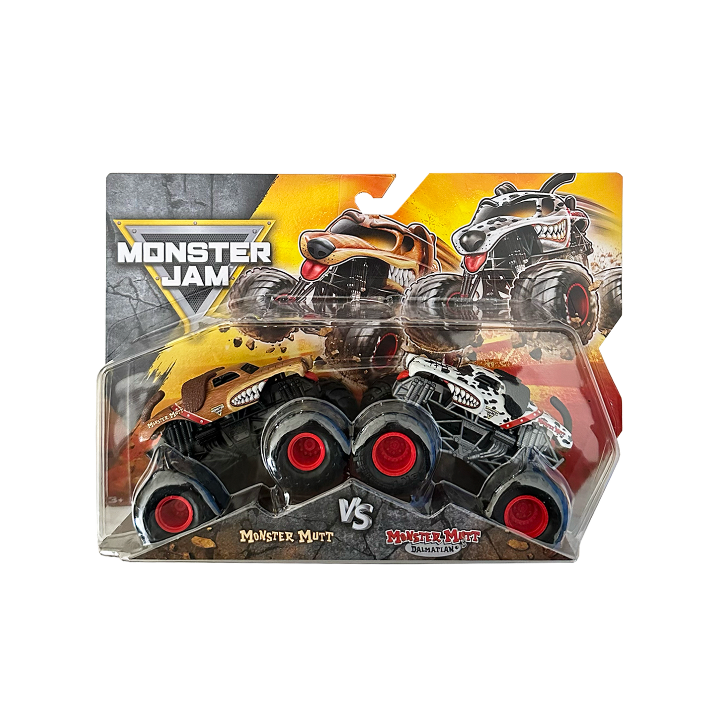 Monster Jam Vehiculos 1:64 Pack 2 - Monster Mutt Vs Monster Mutt Dalmatian