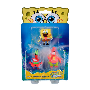 Pack 3 Figuras 5 Cm En Blister Bob Esponja - Don Cangrejo